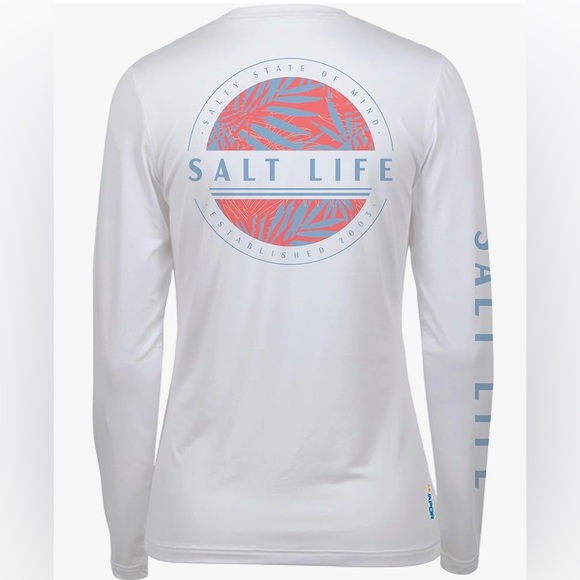 Salt Life Women's Jungle Breeze Long Sleeve Performance Shirt Size Medium - Picture 1 of 3